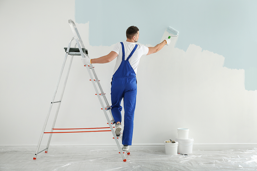 painter doing some interior painting